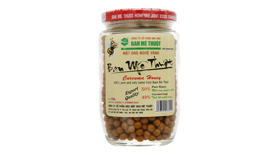 Viên mật ong nghệ vàng Ban Mê Thuột hũ 120g - 8